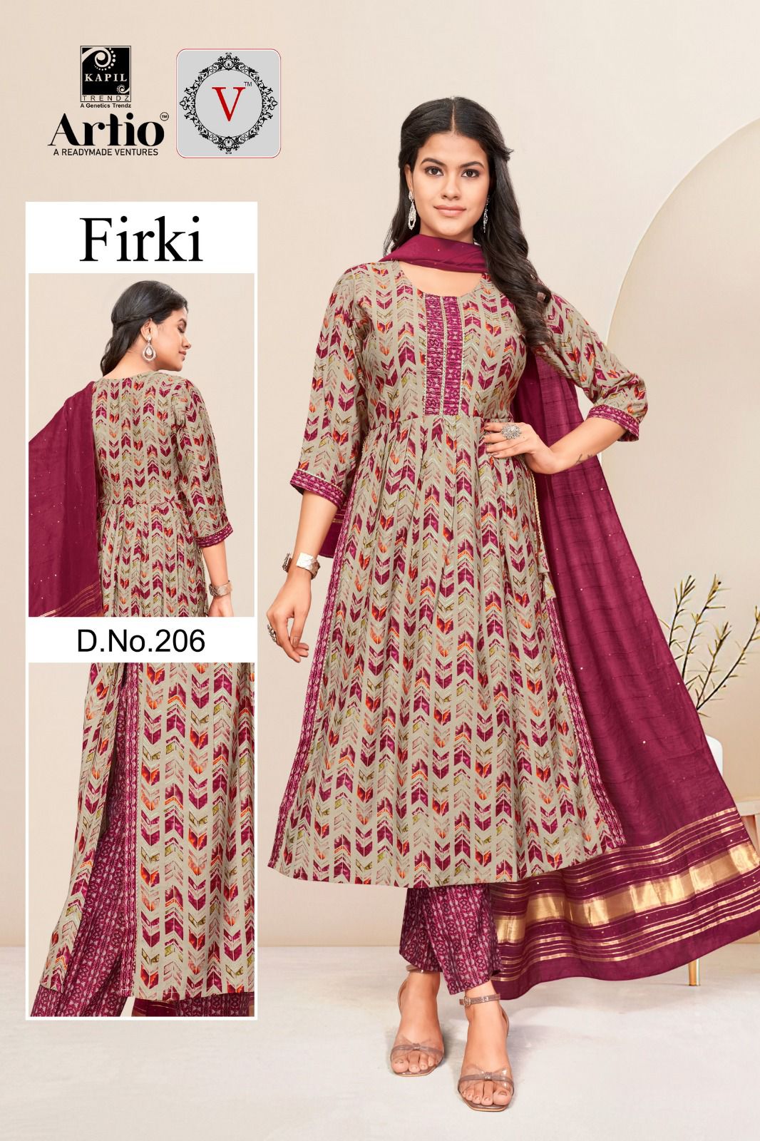 Kapil Trendz Firki Modal Wholesale Readymade Salwar Suit Catalog — Wholesale Salwar Suits, MPA wholesale from Surat - Gallery Image 7