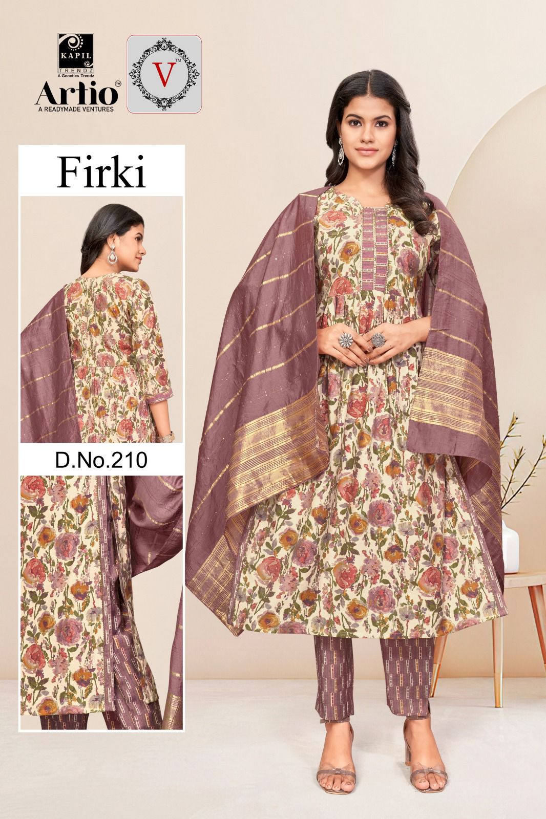 Kapil Trendz Firki Modal Wholesale Readymade Salwar Suit Catalog — Wholesale Salwar Suits, MPA wholesale from Surat - Gallery Image 10