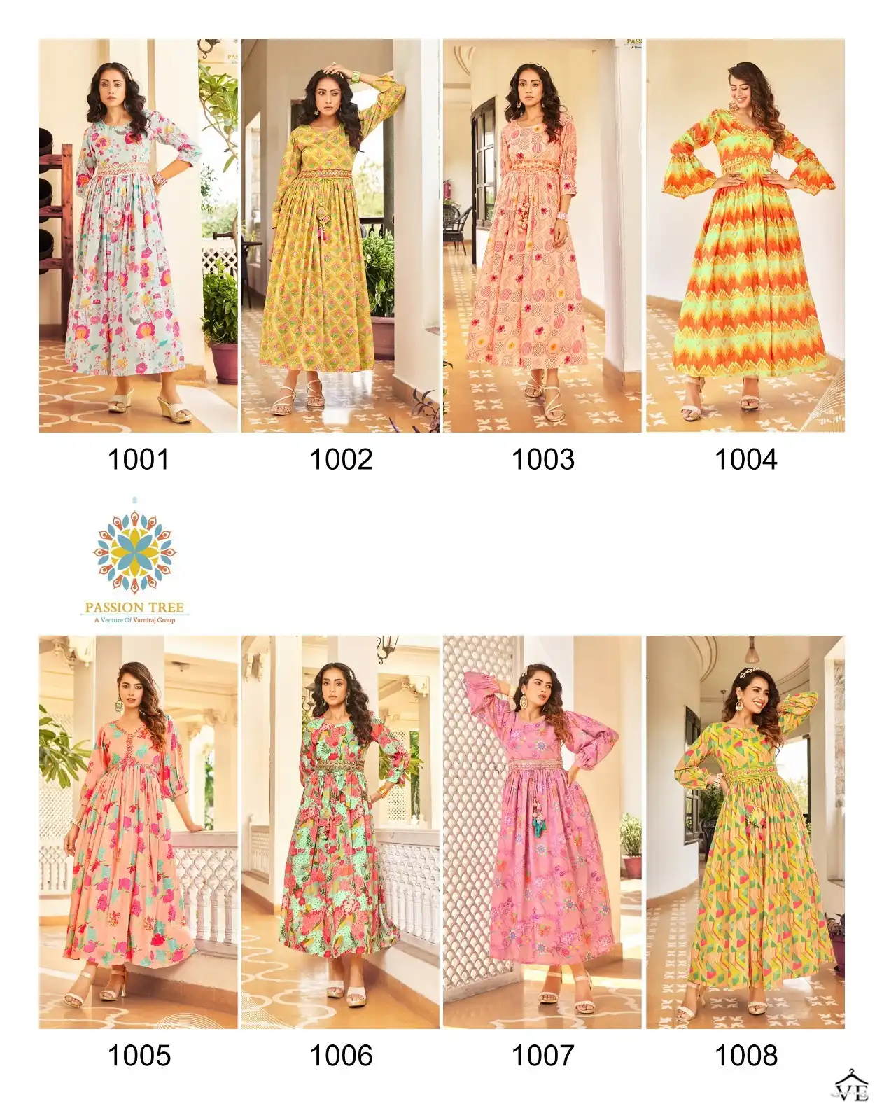 Passion Tree Fashionista Vol 1 Muslin Wholesale Aliya Cut Fancy Gown Catalog — Wholesale Kurtis, MPA wholesale from Surat — view 9