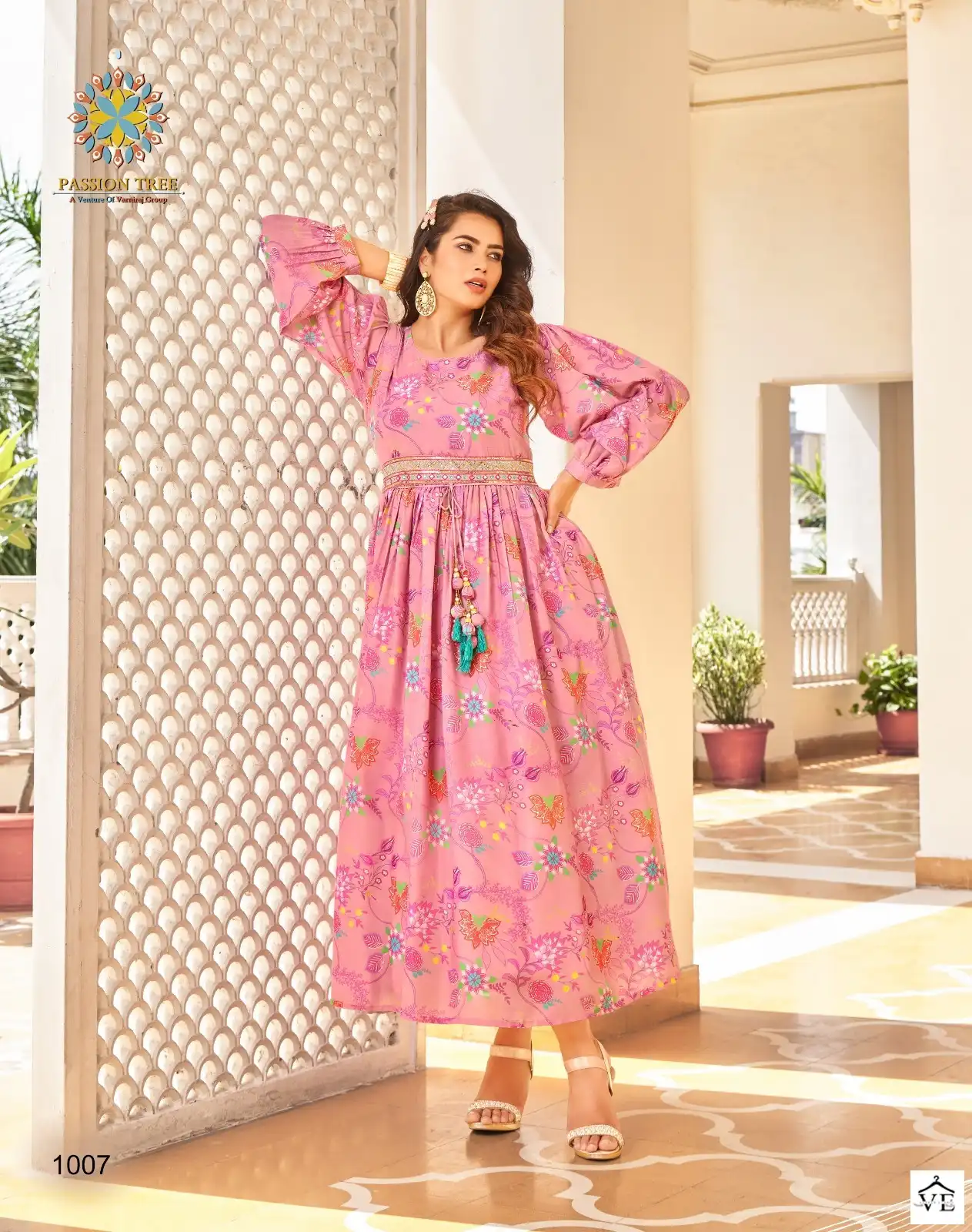 Passion Tree Fashionista Vol 1 Muslin Wholesale Aliya Cut Fancy Gown Catalog — Wholesale Kurtis, MPA wholesale from Surat — view 4