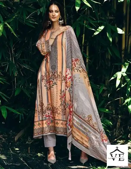 Rang Rasiya Florence Pure Lawn Cotton Wholesale Pakistani Suits Catalog — Wholesale Salwar Suits, MPA wholesale from Surat — view 1