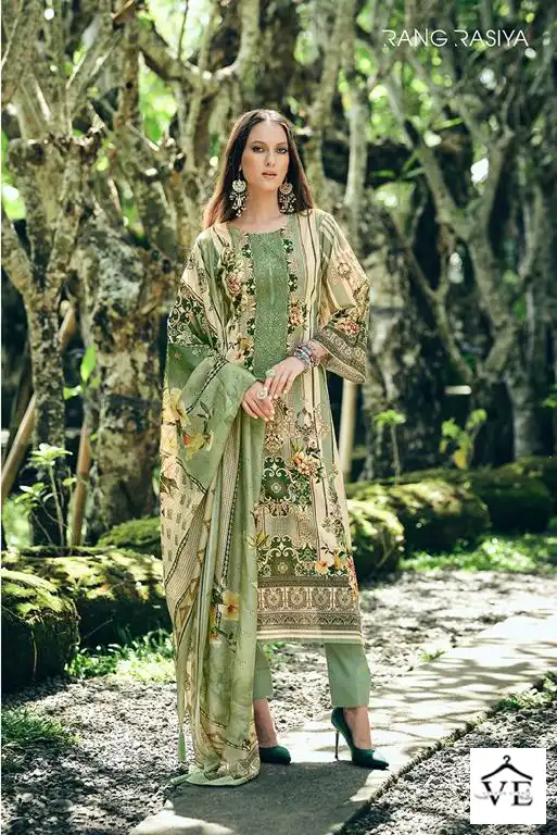 Rang Rasiya Florence Pure Lawn Cotton Wholesale Pakistani Suits Catalog — Wholesale Salwar Suits, MPA wholesale from Surat - Gallery Image 3