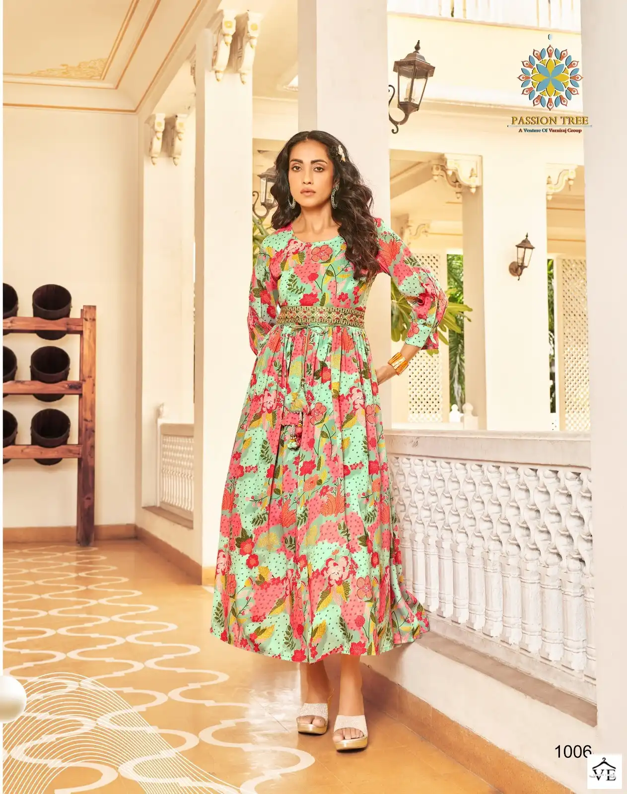 Passion Tree Fashionista Vol 1 Muslin Wholesale Aliya Cut Fancy Gown Catalog — Wholesale Kurtis, MPA wholesale from Surat — view 6