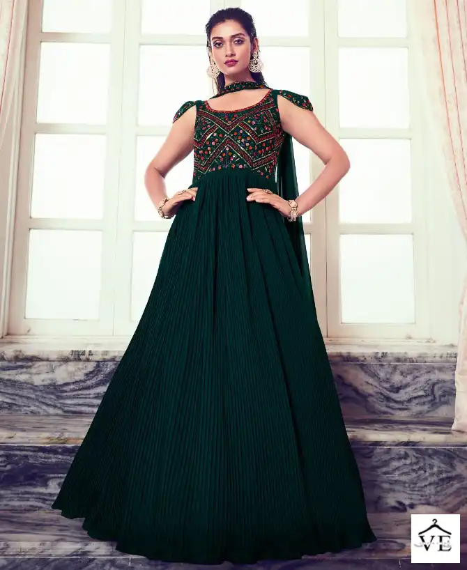 Shubhkala Flory Vol 41 Georgette Wholesale Designer Gown With Dupatta Catalog