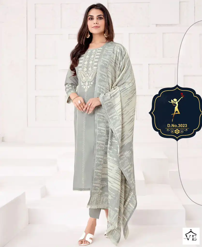 Vardan Ethnic Four Roses 3 Pure Viscose Russian Silk Wholesale Designer Readymade Salwar Suit Catalog — Wholesale Salwar Suits, MPA wholesale from Surat — view 1