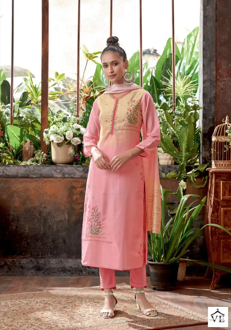 Vardan Ethnic Four Roses 4 Pure Viscose Russian Silk Wholesale Designer Readymade Salwar Suit Catalog — Wholesale Salwar Suits, MPA wholesale from Surat - Gallery Image 3