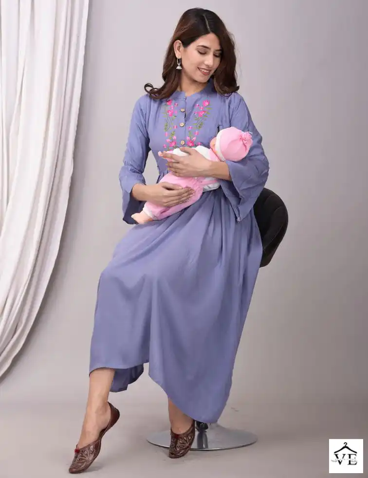Vardan Ethnic Feeding 2 14Kg Heavy Rayon Wholesale Long Kurtis Catalog — Wholesale Kurtis, MPA wholesale from Surat — view 1