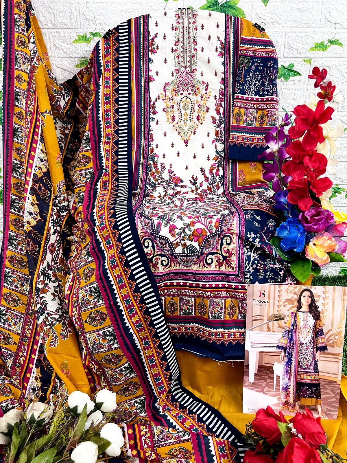 Deepsy Suits Firodus Morja Pure Cotton Print Wholesale Pakistani Salwar Suit Catalog — Wholesale Salwar Suits, MPA wholesale from Surat - Gallery Image 12
