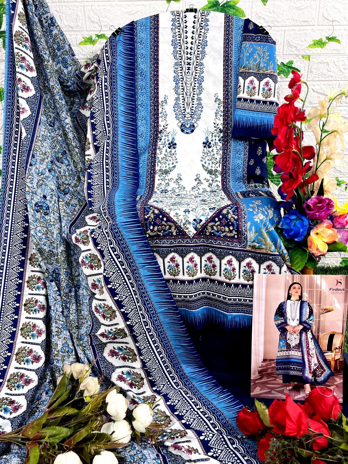Deepsy Suits Firodus Morja Pure Cotton Print Wholesale Pakistani Salwar Suit Catalog — Wholesale Salwar Suits, MPA wholesale from Surat - Gallery Image 13