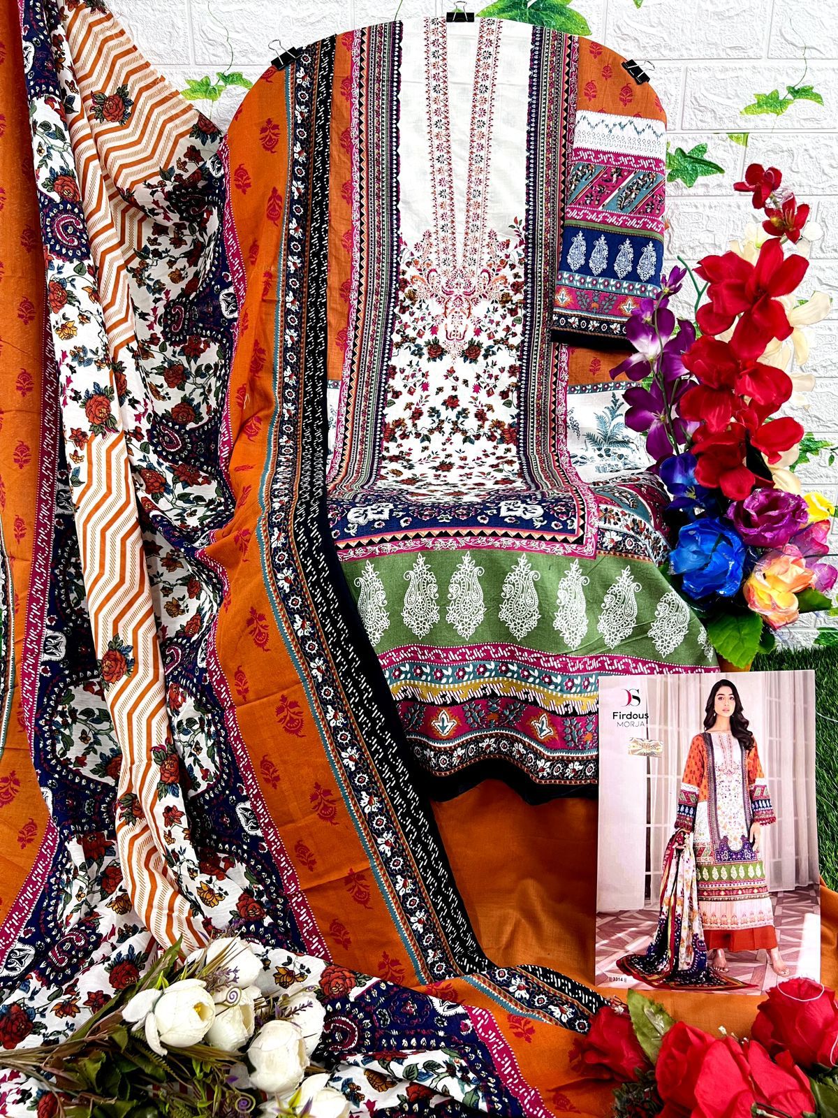 Deepsy Suits Firodus Morja Pure Cotton Print Wholesale Pakistani Salwar Suit Catalog — Wholesale Salwar Suits, MPA wholesale from Surat - Gallery Image 8