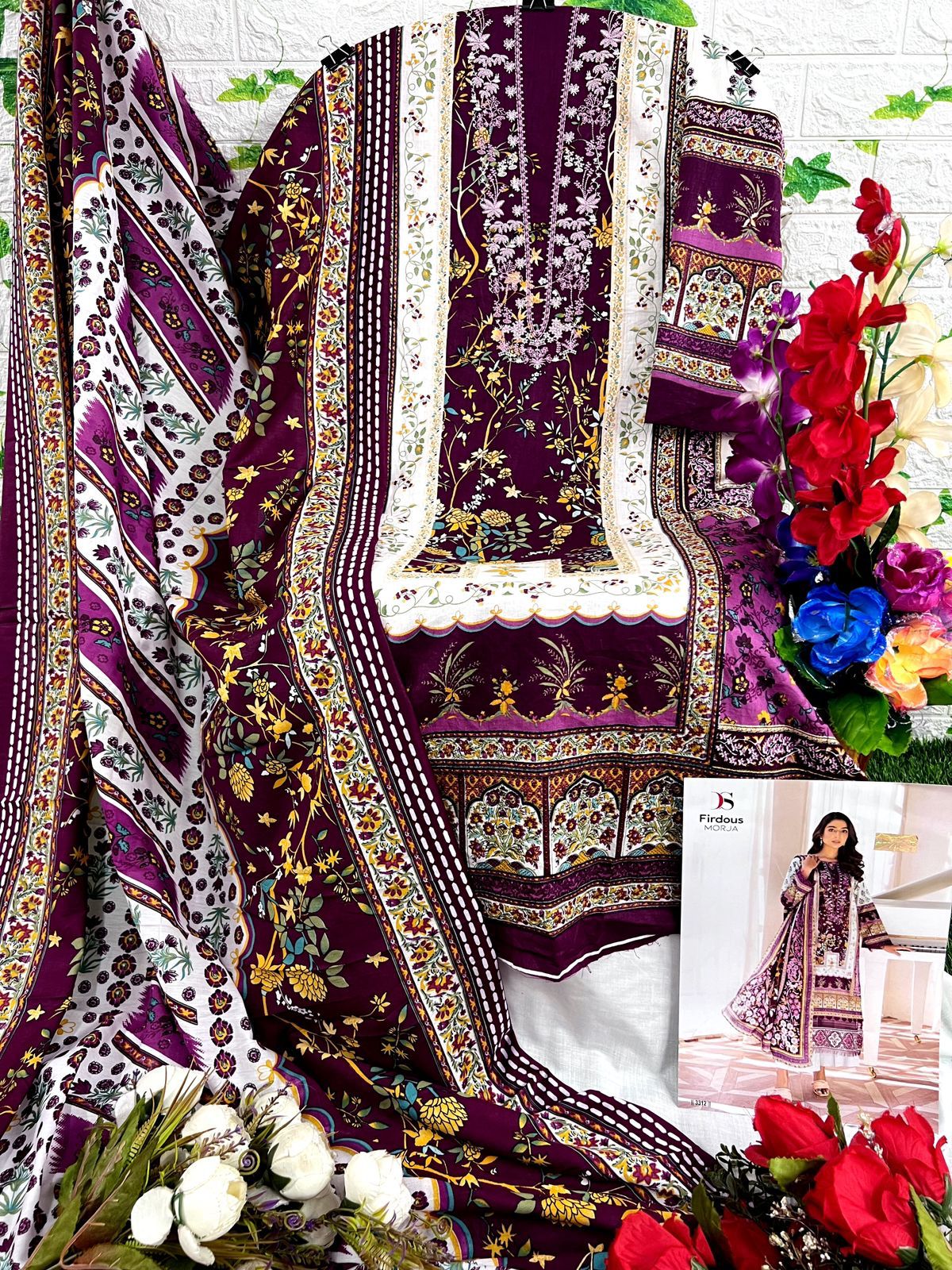 Deepsy Suits Firodus Morja Pure Cotton Print Wholesale Pakistani Salwar Suit Catalog — Wholesale Salwar Suits, MPA wholesale from Surat - Gallery Image 9