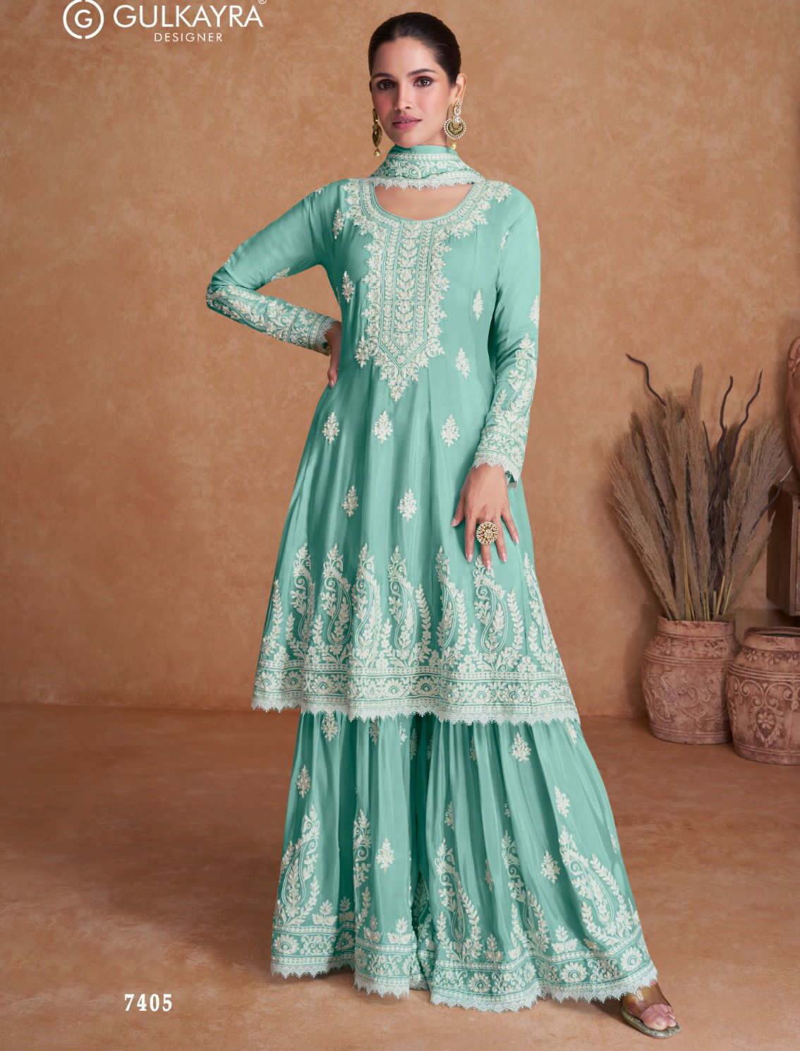 Gulkayra Flory Real Chinon Wholesale Designer Salwar Suit Catalog