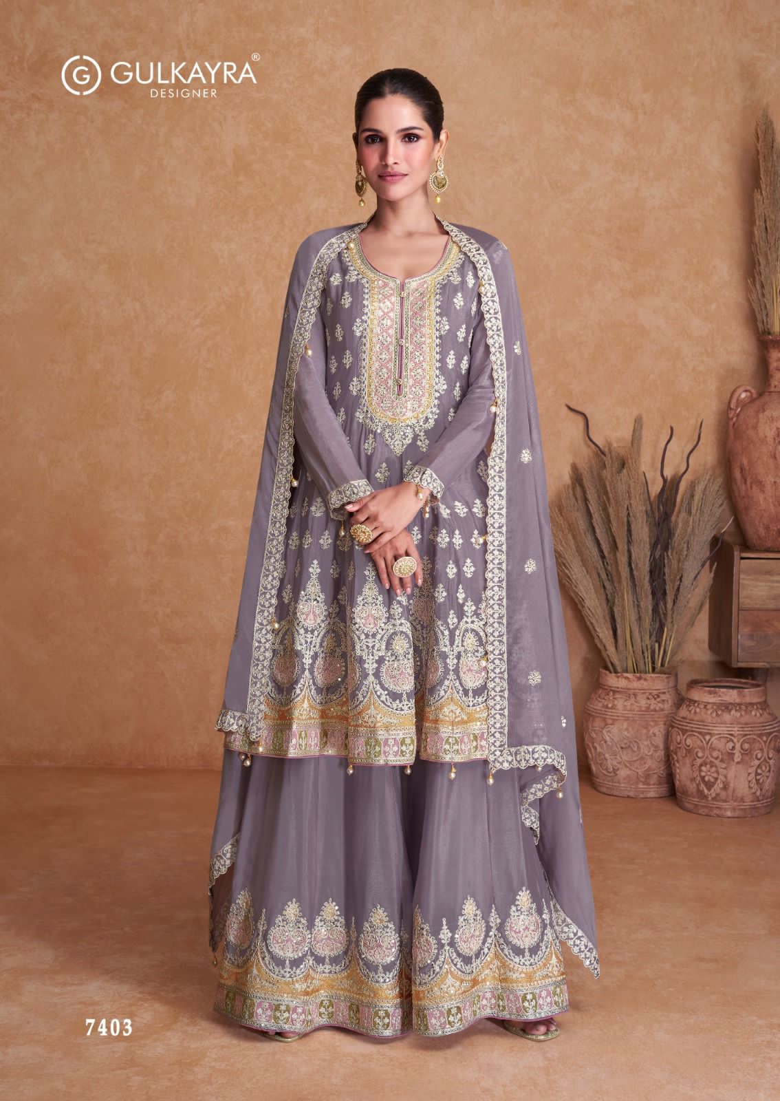 Gulkayra Flory Real Chinon Wholesale Designer Salwar Suit Catalog - Image 3