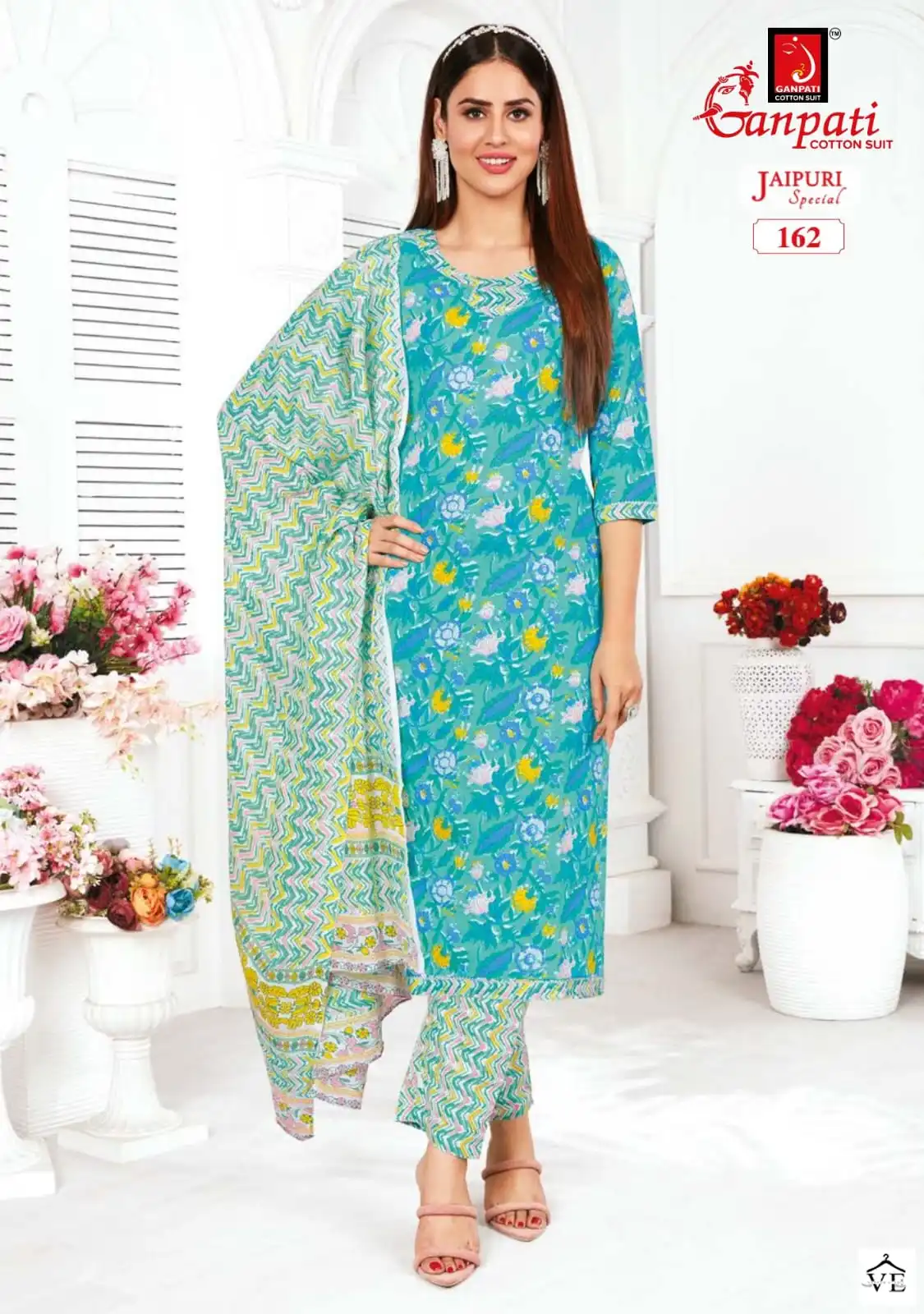 Ganpati Jaipuri Special Vol 5 Cotton Wholesale Salwar Suit Catalog — Wholesale Salwar Suits, Ganpati wholesale from Surat - Gallery Image 2