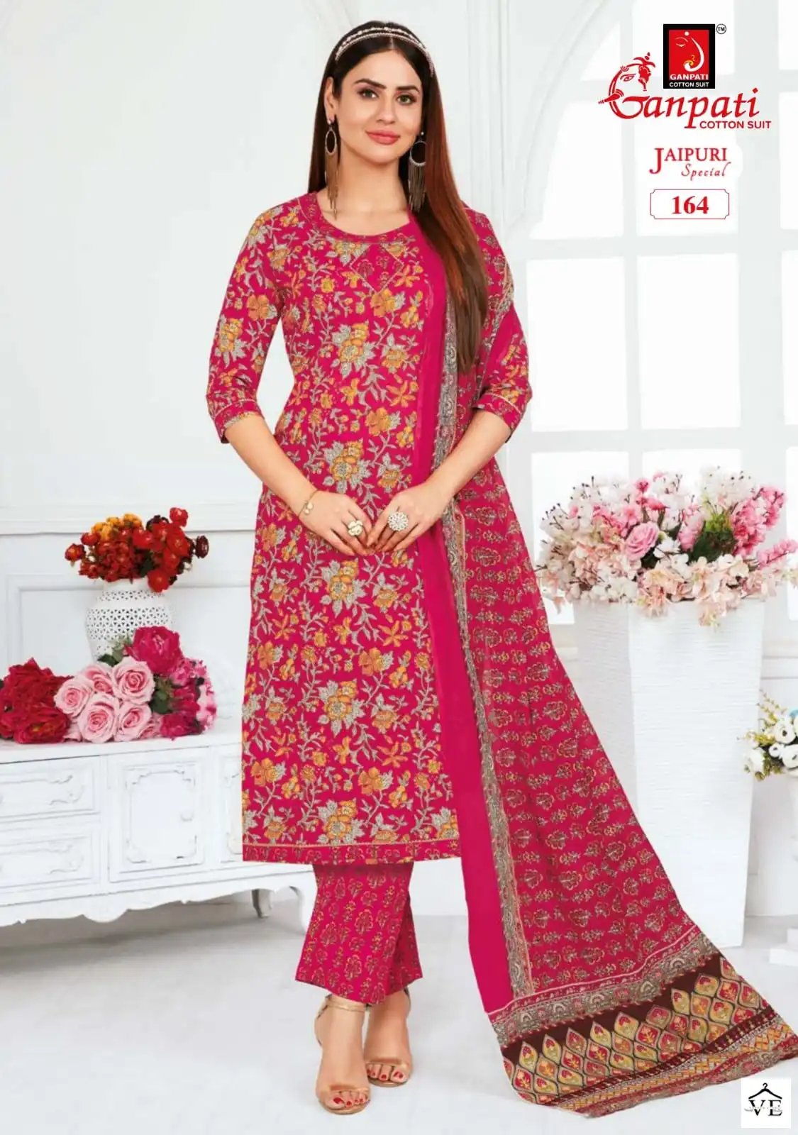 Ganpati Jaipuri Special Vol 5 Cotton Wholesale Salwar Suit Catalog — Wholesale Salwar Suits, Ganpati wholesale from Surat - Gallery Image 6