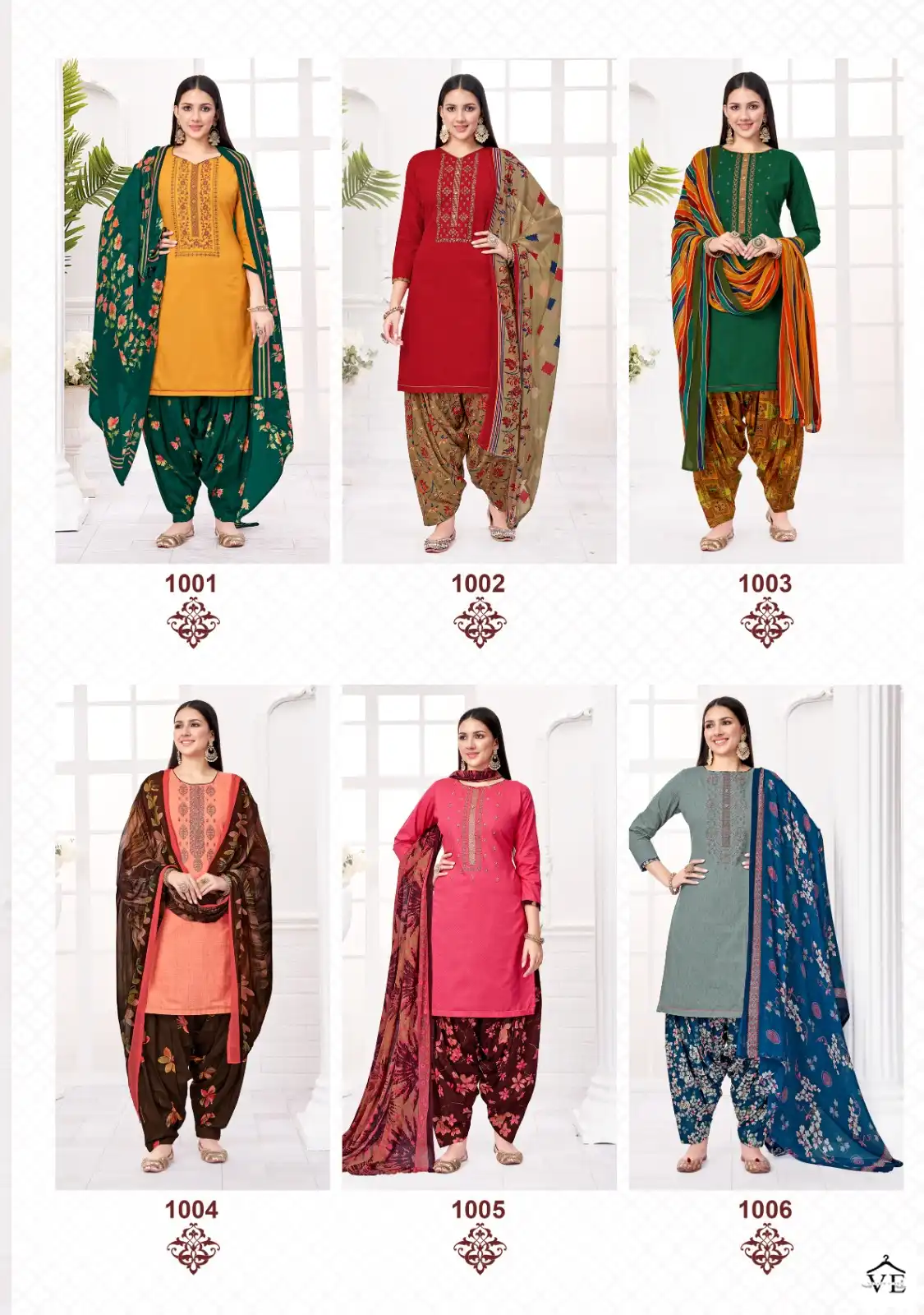 Suryajyoti Garima Vol 1 Cotton Wholesale Salwar Suit Catalog — Wholesale Salwar Suits, MPA wholesale from Surat — view 8
