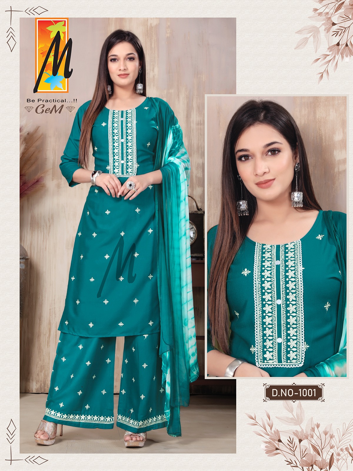 Master Gem Rayon Wholesale Readymade Salwar Suit Catalog — Wholesale Salwar Suits, MPA wholesale from Surat - Gallery Image 2