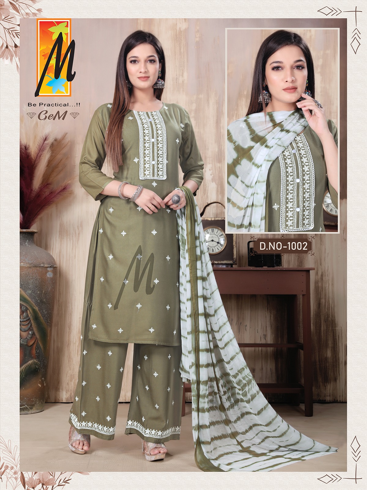 Master Gem Rayon Wholesale Readymade Salwar Suit Catalog — Wholesale Salwar Suits, MPA wholesale from Surat - Gallery Image 4