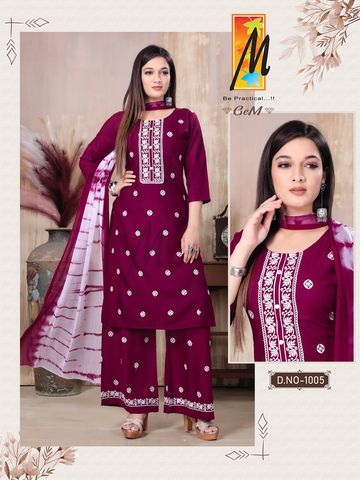Master Gem Rayon Wholesale Readymade Salwar Suit Catalog — Wholesale Salwar Suits, MPA wholesale from Surat - Gallery Image 5