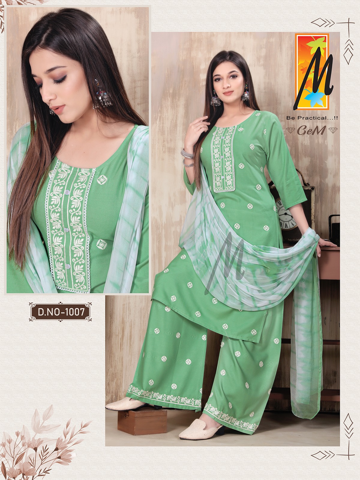Master Gem Rayon Wholesale Readymade Salwar Suit Catalog — Wholesale Salwar Suits, MPA wholesale from Surat - Gallery Image 7