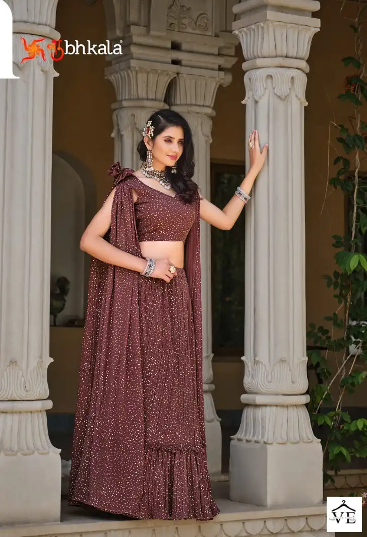 Khushboo Girly Vol 28 Georgette Wholesale Lehenga Catalog — Wholesale Lehenga, MPA wholesale from Surat — view 3