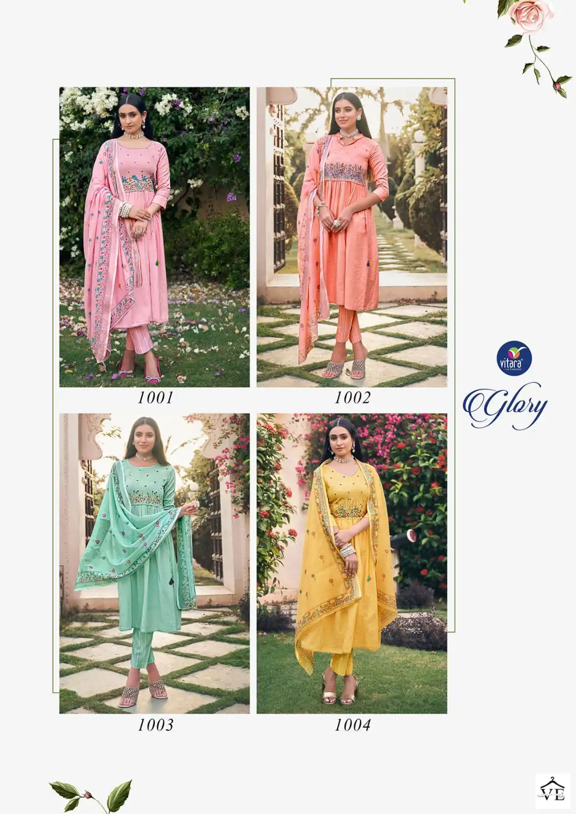 Vitara Fashion Glory Cotton Wholesale Readymade Suits Catalog — Wholesale Salwar Suits, MPA wholesale from Surat — view 5