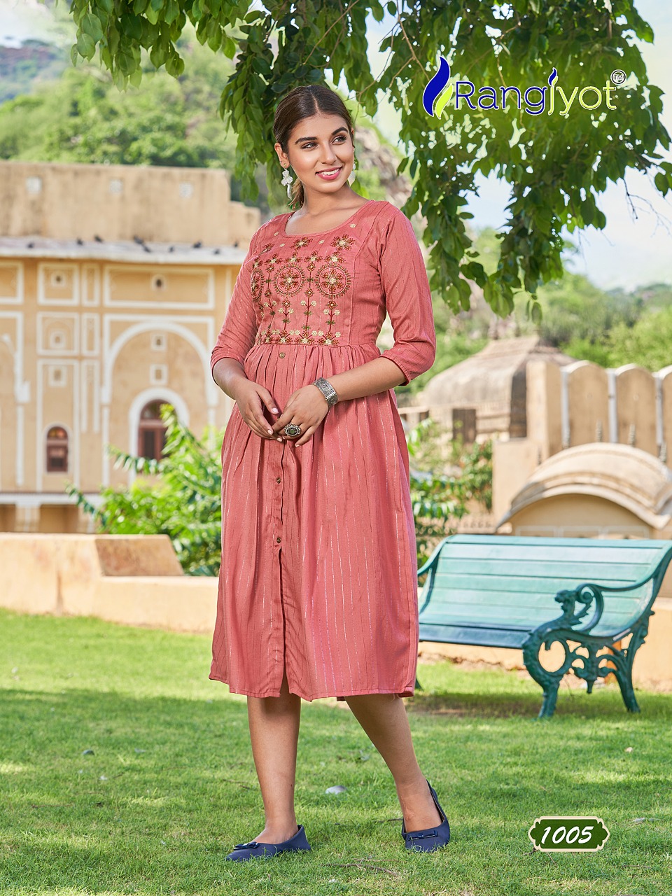 Rangjyot Greciya Vol 2 Cotton Wholesale Designer Fancy Kurtis Catalog — Wholesale Kurtis, MPA wholesale from Surat - Gallery Image 8