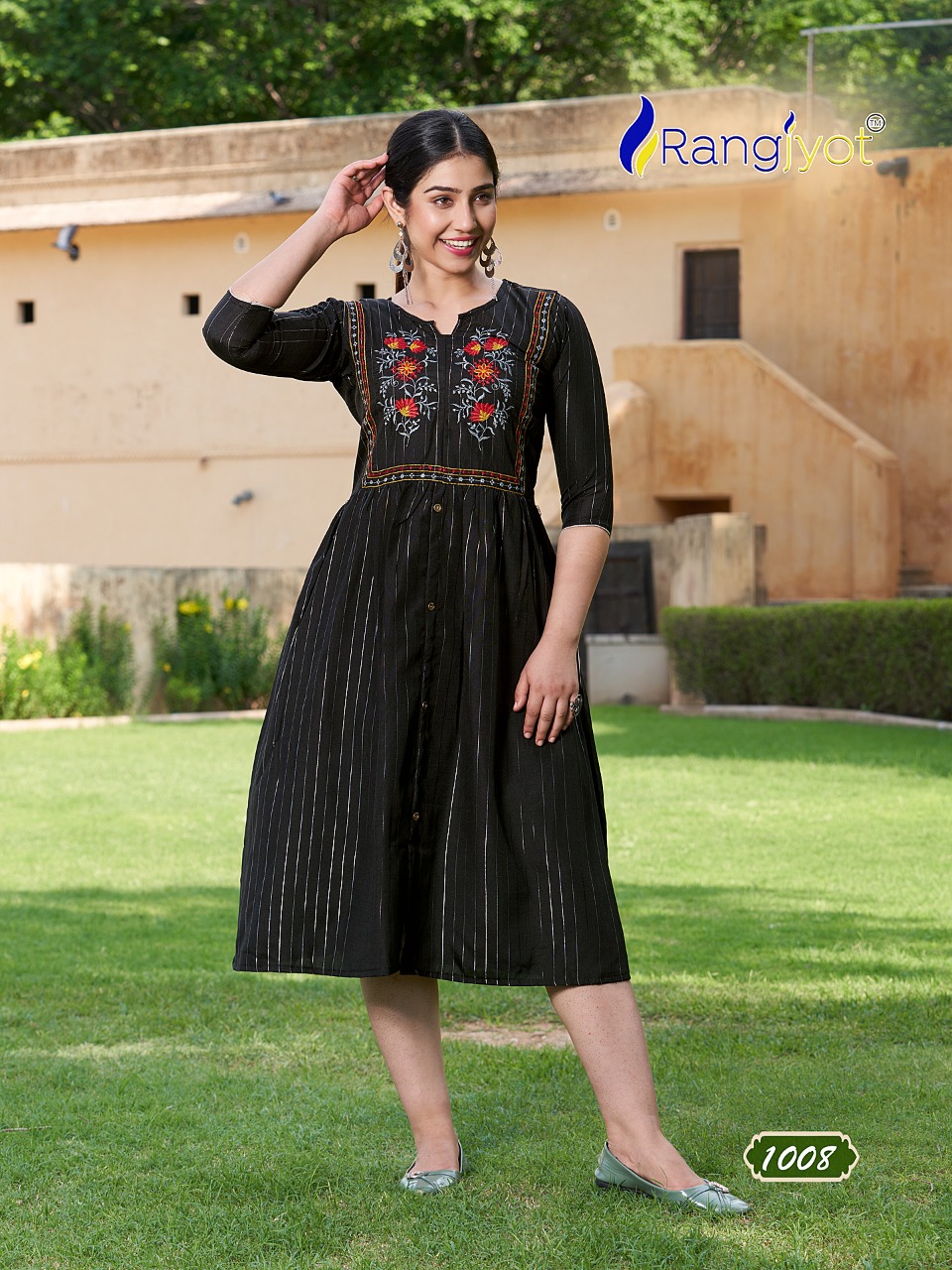 Rangjyot Greciya Vol 2 Cotton Wholesale Designer Fancy Kurtis Catalog — Wholesale Kurtis, MPA wholesale from Surat - Gallery Image 5