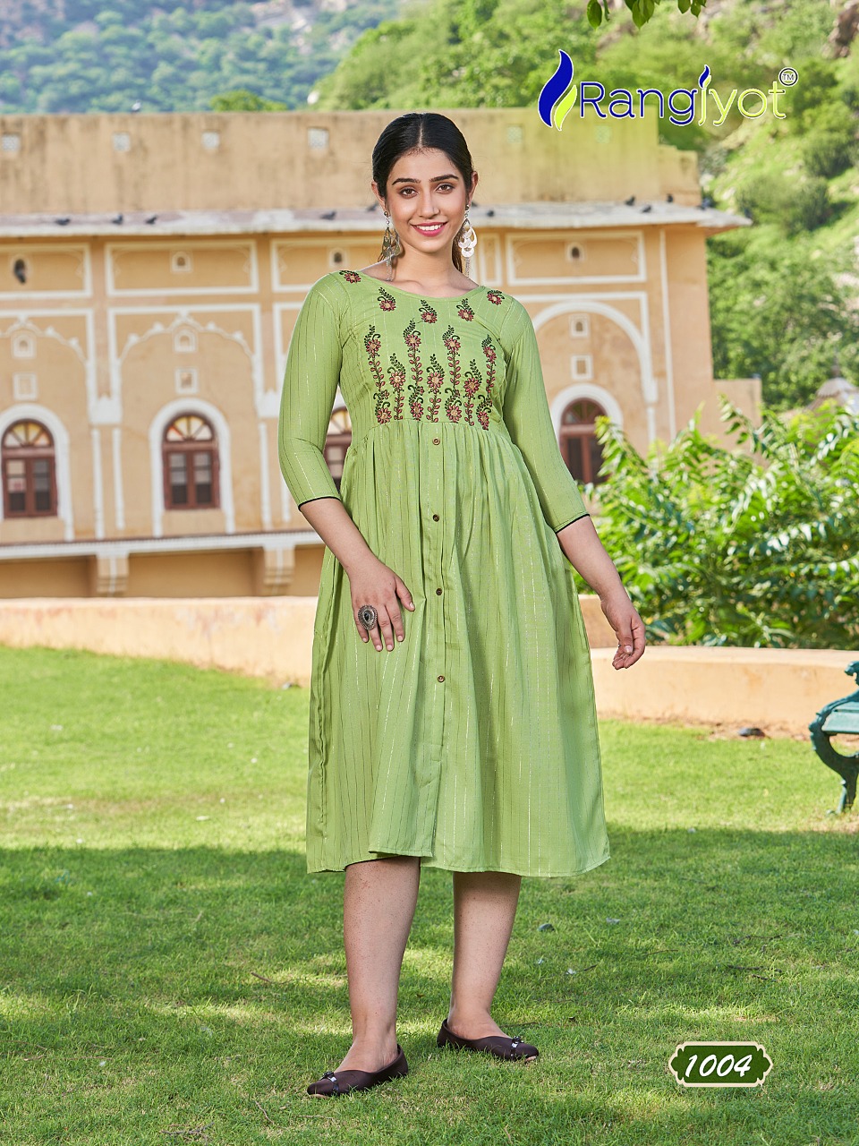 Rangjyot Greciya Vol 2 Cotton Wholesale Designer Fancy Kurtis Catalog — Wholesale Kurtis, MPA wholesale from Surat - Gallery Image 7