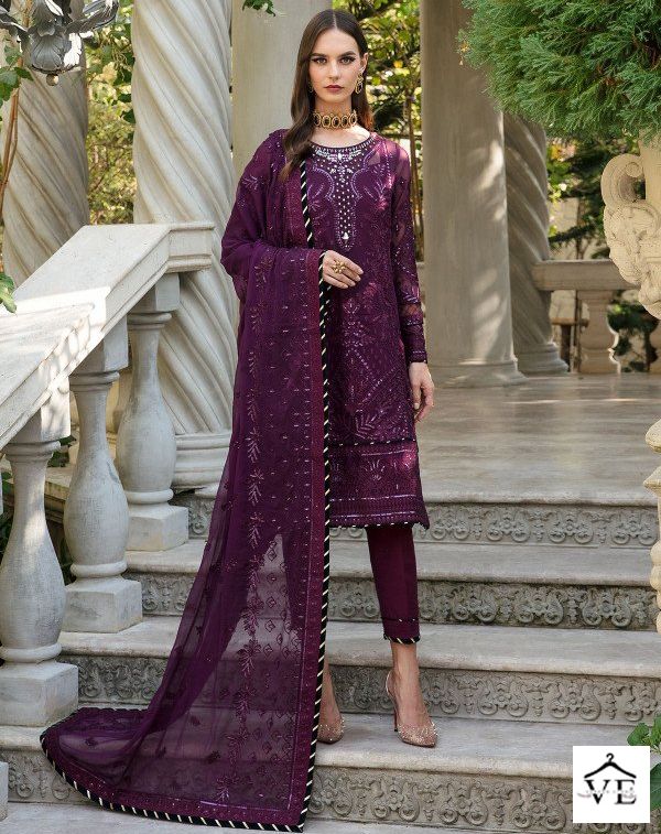 Zaha Gulaal Vol-1 10144 Georgette Wholesale Pakistani Suit — Wholesale Salwar Suits, MPA wholesale from Surat — view 1
