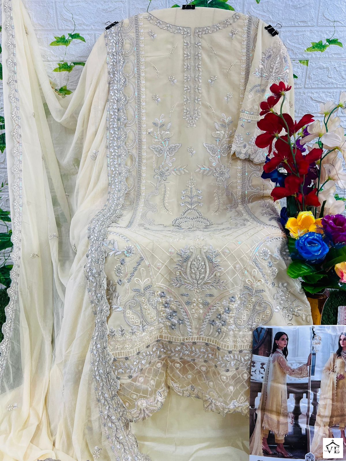Zaha Gulaal Vol-1 10145 Georgette Wholesale Pakistani Suit — Wholesale Salwar Suits, MPA wholesale from Surat - Gallery Image 2