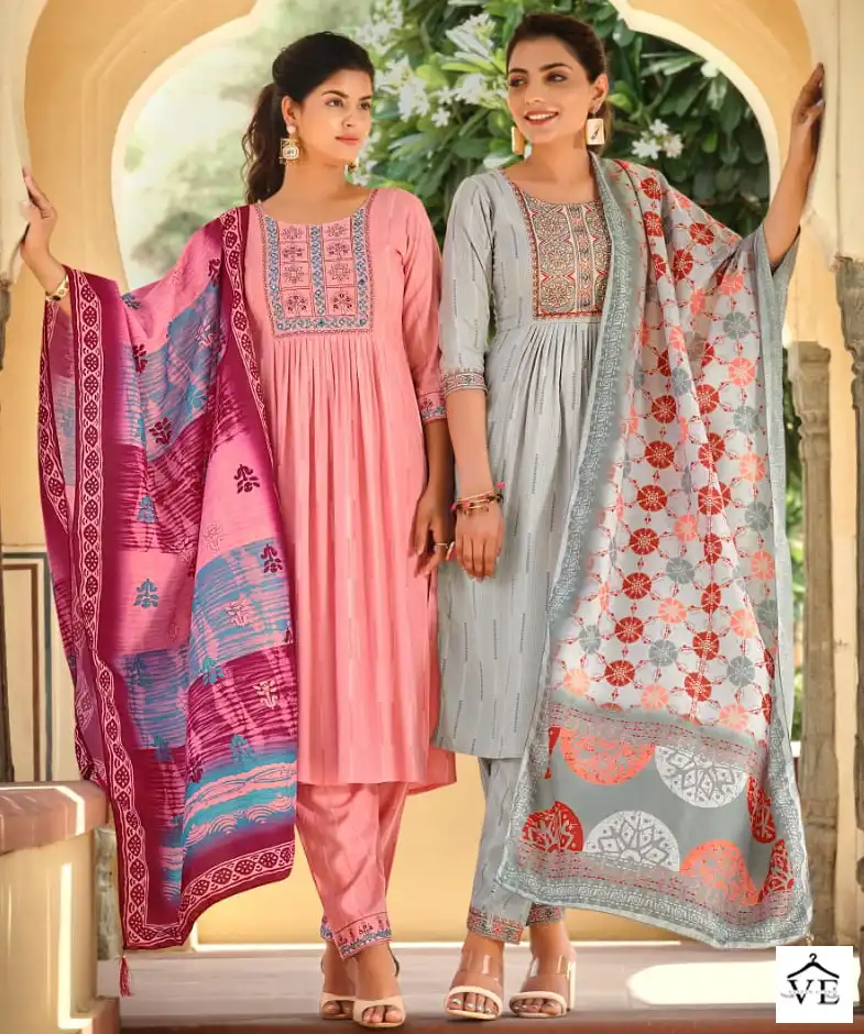Karissa Gulmohar Vol 2 Premium Liva Rayon Wholesale Readymade Salwar Suit Catalog — Wholesale Salwar Suits, Karissa wholesale from Surat — view 1