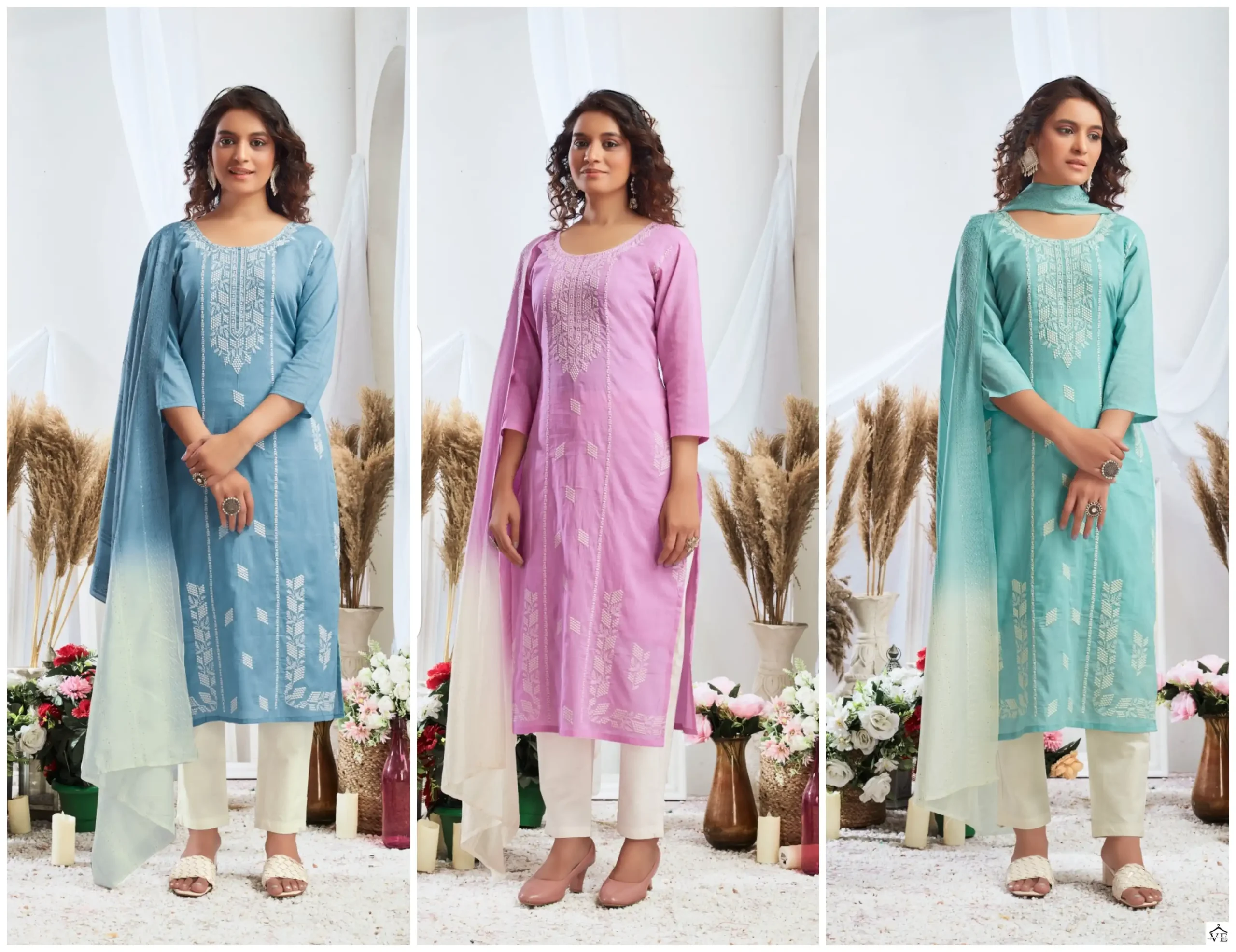 Maa Creation Gulshan Mal Mal Cotton Wholesale Readymade Suit Catalog — Wholesale Salwar Suits, MPA wholesale from Surat — view 4