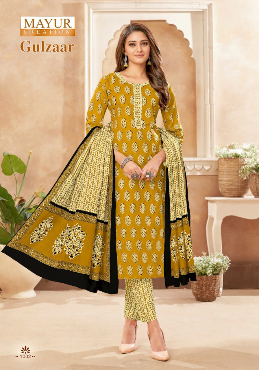 Mayra Gulzaar Vol 1 Cotton Wholesale Readymade Salwar Suit Catalog — Wholesale Salwar Suits, Mayur Dress wholesale from Surat - Gallery Image 9