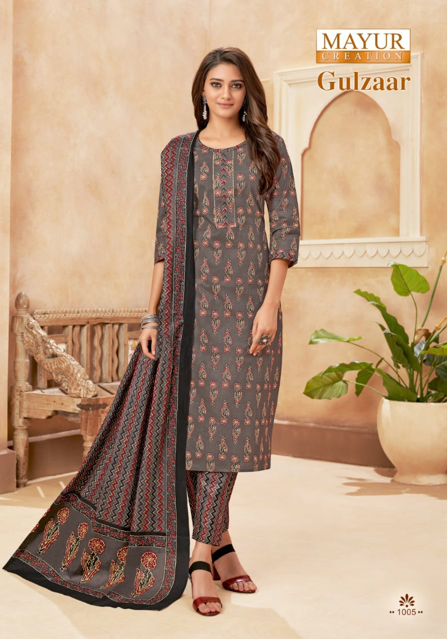 Mayra Gulzaar Vol 1 Cotton Wholesale Readymade Salwar Suit Catalog — Wholesale Salwar Suits, Mayur Dress wholesale from Surat - Gallery Image 2