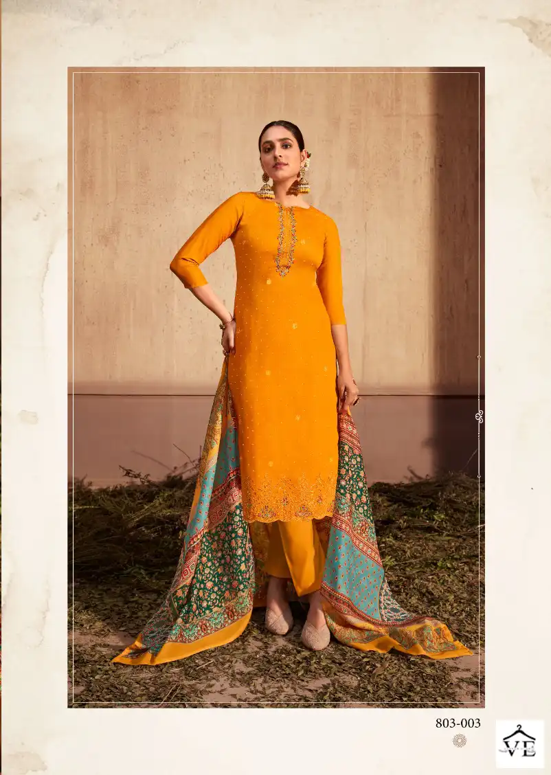 Belliza Gulzaar 100% Pure Heavy Jam Wholesale Salwar Suit Catalog — Wholesale Salwar Suits, Belliza Designer wholesale from Surat - Gallery Image 4