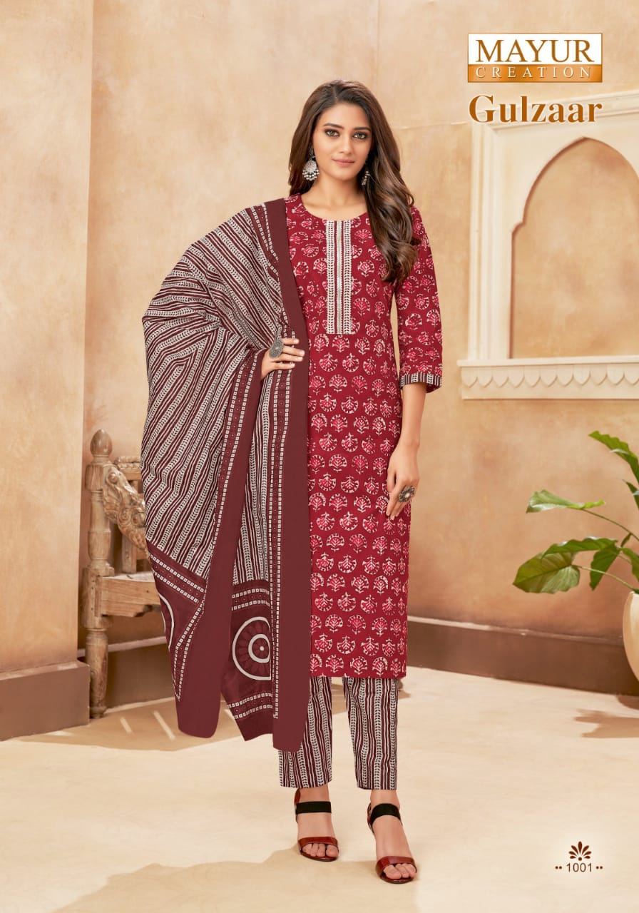 Mayra Gulzaar Vol 1 Cotton Wholesale Readymade Salwar Suit Catalog — Wholesale Salwar Suits, Mayur Dress wholesale from Surat - Gallery Image 4