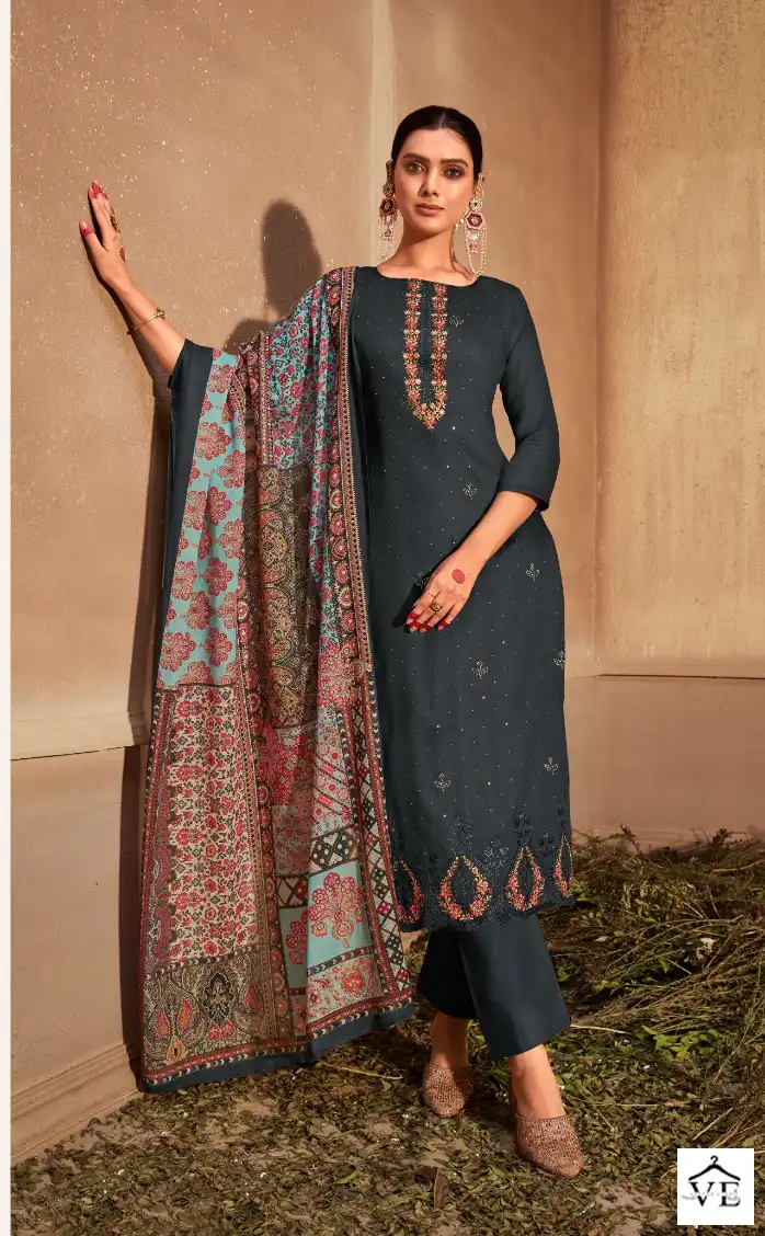 Belliza Gulzaar 100% Pure Heavy Jam Wholesale Salwar Suit Catalog — Wholesale Salwar Suits, Belliza Designer wholesale from Surat - Gallery Image 6