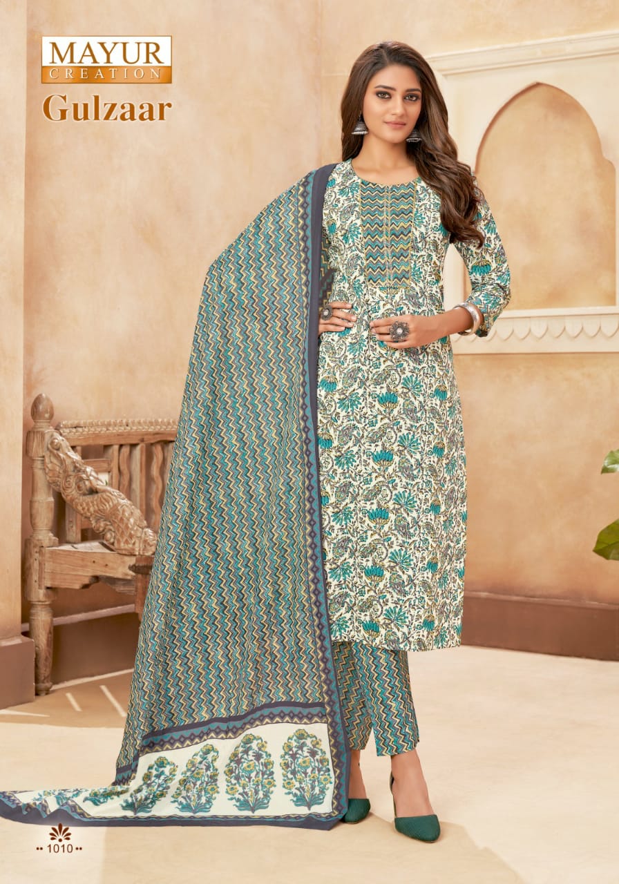 Mayra Gulzaar Vol 1 Cotton Wholesale Readymade Salwar Suit Catalog — Wholesale Salwar Suits, Mayur Dress wholesale from Surat - Gallery Image 7