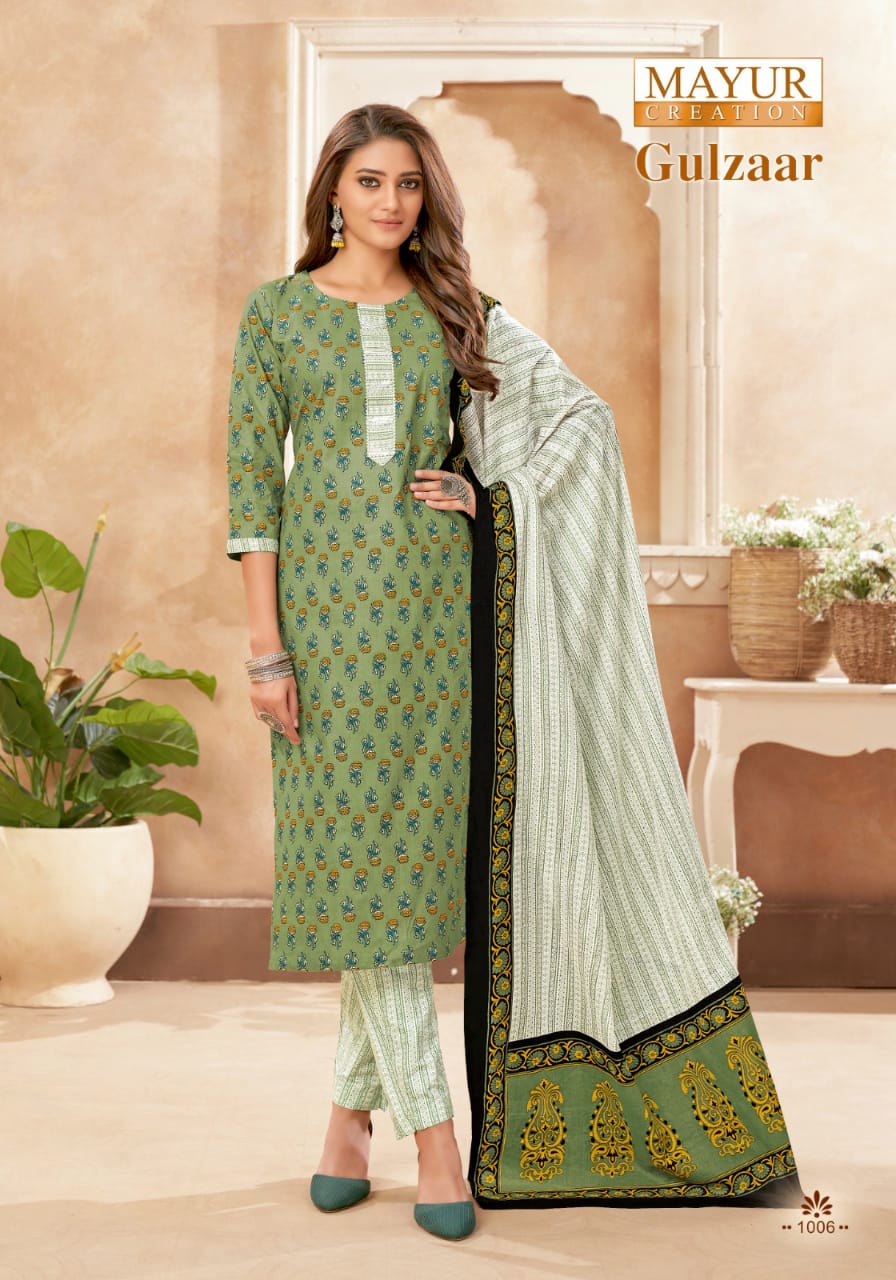 Mayra Gulzaar Vol 1 Cotton Wholesale Readymade Salwar Suit Catalog — Wholesale Salwar Suits, Mayur Dress wholesale from Surat - Gallery Image 8