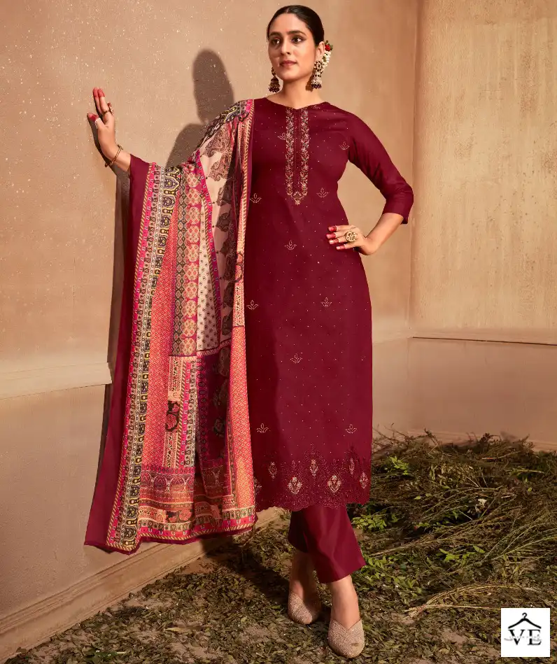 Belliza Gulzaar 100% Pure Heavy Jam Wholesale Salwar Suit Catalog — Wholesale Salwar Suits, Belliza Designer wholesale from Surat — view 1
