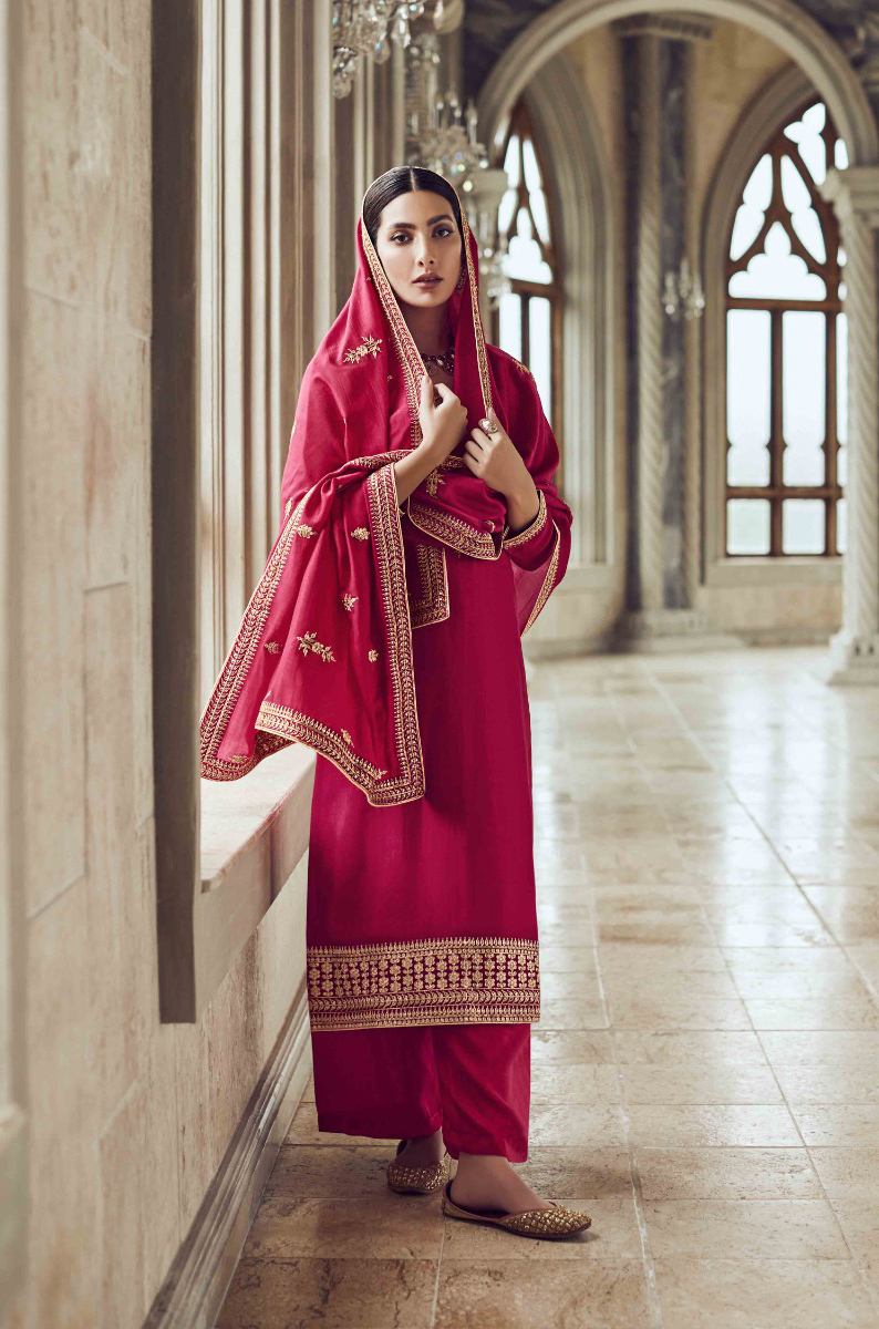 Aashirwad Gunjan Premium Silk Wholesale Designer Salwar Suit Catalog — Wholesale Salwar Suits, Aashirwad Creation wholesale from Surat - Gallery Image 3