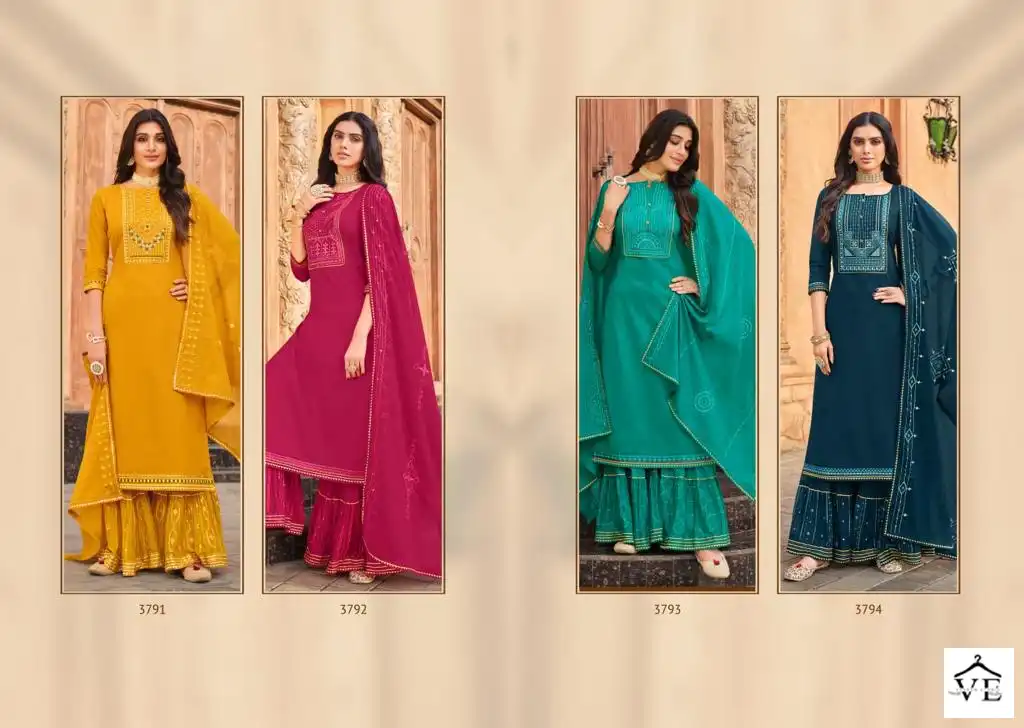 Vardan Ethnic Ghoomar Dark Pure Cotton Wholesale Readymade Salwar Suit Catalog - Image 5