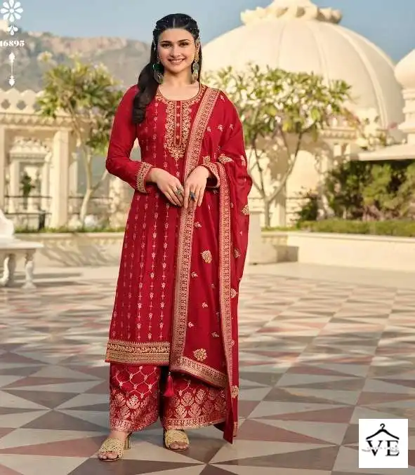 Vinay Fashion Glazze Dola Jacquard Wholesale Designer Salwar Suits Catalog — Wholesale Salwar Suits, MPA wholesale from Surat — view 1