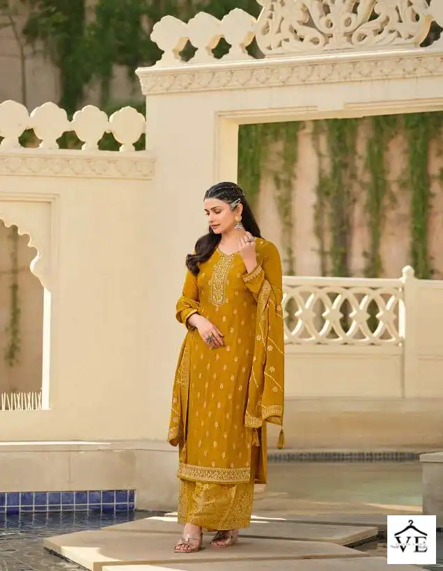 Vinay Fashion Glazze Dola Jacquard Wholesale Designer Salwar Suits Catalog — Wholesale Salwar Suits, MPA wholesale from Surat - Gallery Image 2