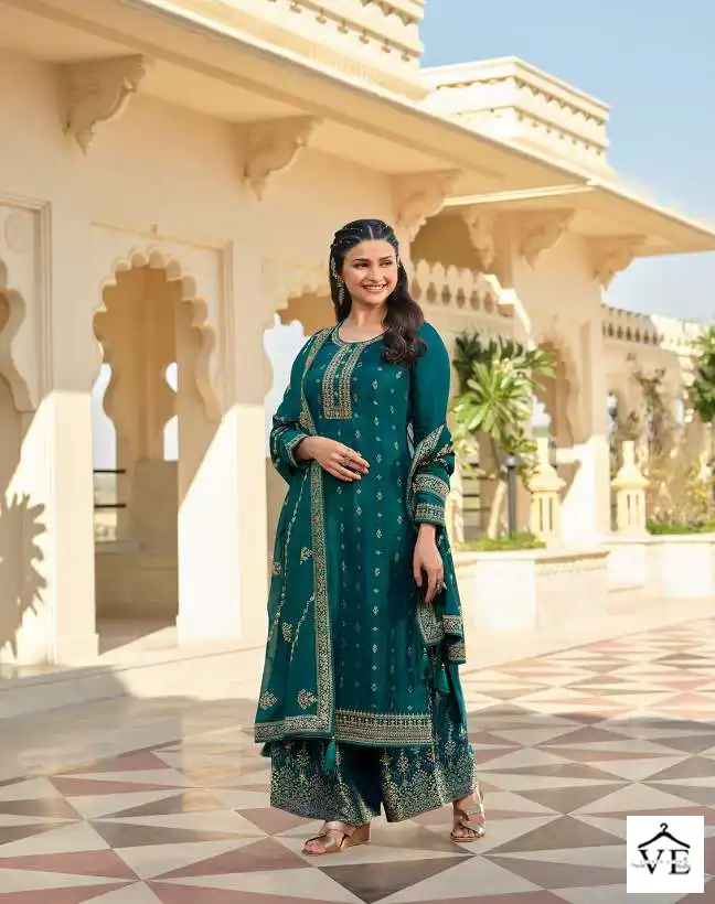 Vinay Fashion Glazze Dola Jacquard Wholesale Designer Salwar Suits Catalog — Wholesale Salwar Suits, MPA wholesale from Surat - Gallery Image 4