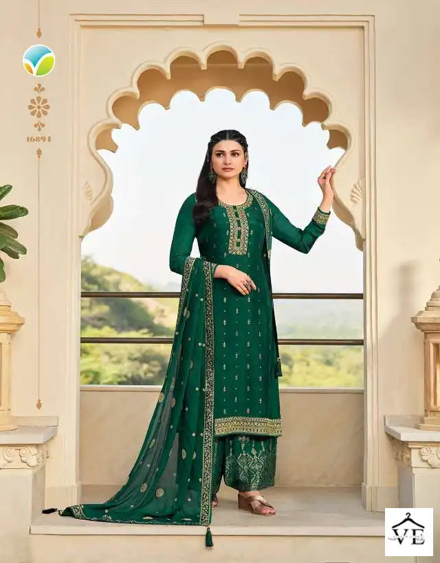 Vinay Fashion Glazze Dola Jacquard Wholesale Designer Salwar Suits Catalog — Wholesale Salwar Suits, MPA wholesale from Surat - Gallery Image 6