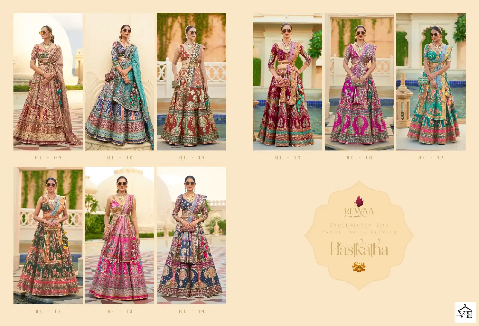 Rewaa Hastkatha Rajwadi Silk Wholesale Lehenga Catalog - Image 10