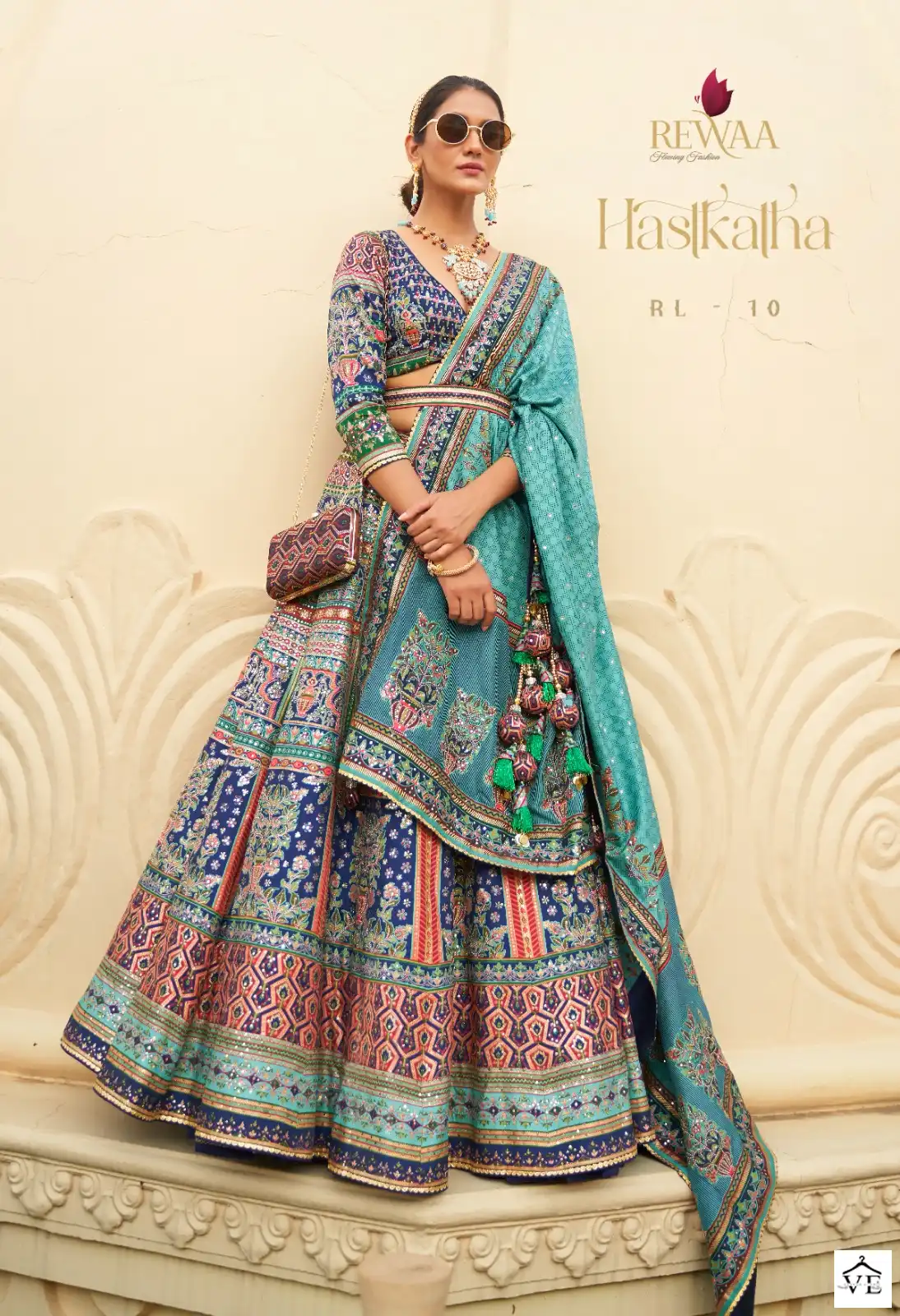 Rewaa Hastkatha Rajwadi Silk Wholesale Lehenga Catalog - Image 2