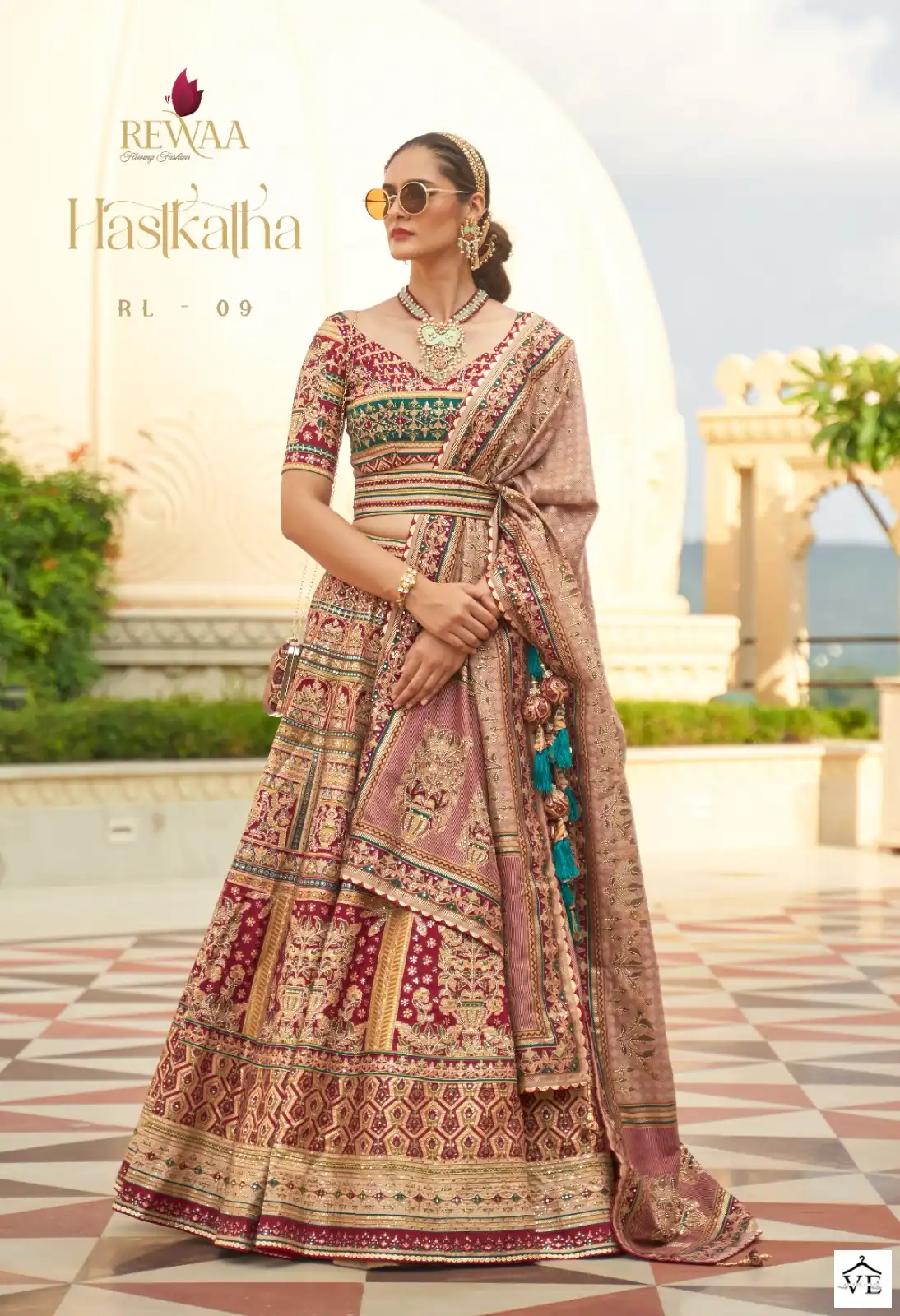 Rewaa Hastkatha Rajwadi Silk Wholesale Lehenga Catalog - Image 3